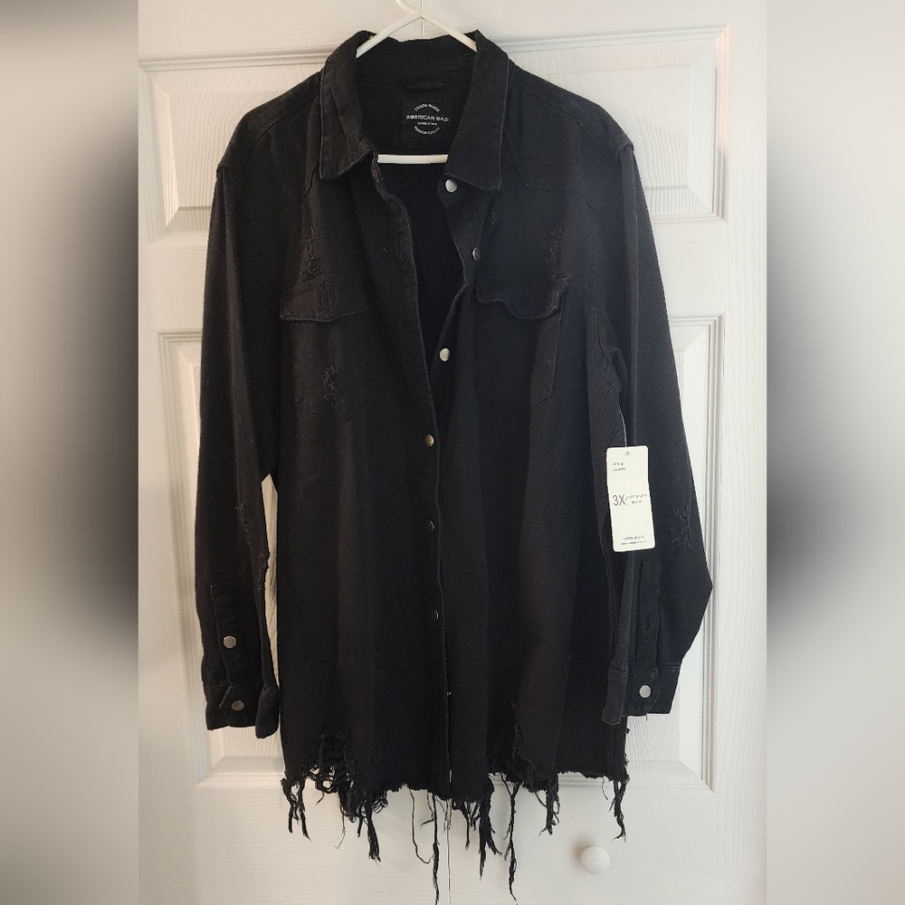 Fashion Nova Black Button Down Shirt - Picture 4 of 7